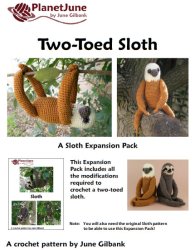 Three-Toed and Two-Toed Sloths - TWO amigurumi crochet patterns