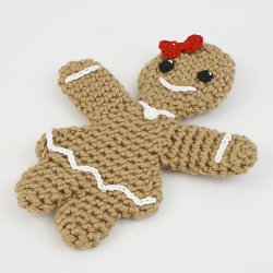 Gingerbread Family - TWO amigurumi crochet patterns