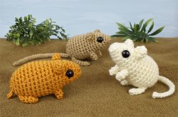 (image for) Mini Mammals 1 & 2 - SIX amigurumi crochet patterns