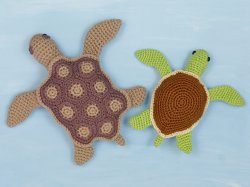 AquaAmi & Simple-Shell Sea Turtles: TWO amigurumi crochet patterns