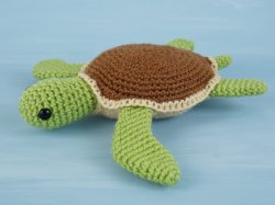 (image for) AquaAmi & Simple-Shell Sea Turtles: TWO amigurumi crochet patterns