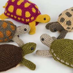 (image for) Tortoise & Simple-Shell Tortoise, Turtle & Terrapin: two amigurumi crochet patterns