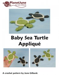 Baby Sea Turtle Applique & Hatchlings: two applique crochet patterns