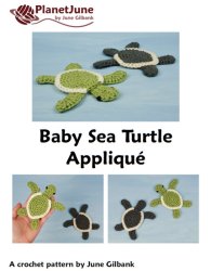 (image for) Baby Sea Turtle Applique & Hatchlings: two applique crochet patterns