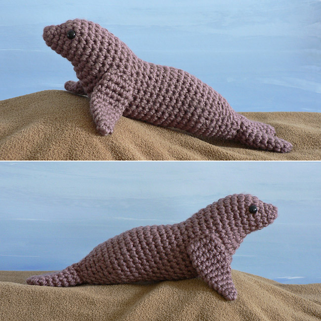 (image for) AquaAmi Sea Lion amigurumi crochet pattern - Click Image to Close
