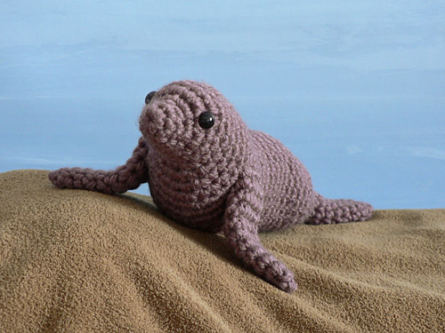 (image for) AquaAmi Sea Lion amigurumi crochet pattern - Click Image to Close
