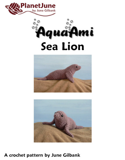 AquaAmi Sea Lion amigurumi crochet pattern - Click Image to Close