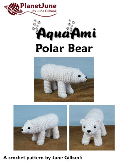 (image for) AquaAmi Polar Bear amigurumi crochet pattern - Click Image to Close