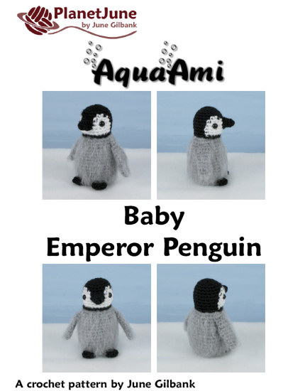 Baby Emperor Penguin amigurumi crochet pattern - Click Image to Close