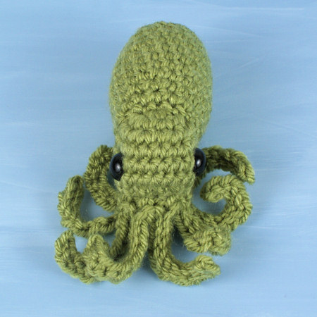 (image for) Baby Cephalopods 1: Octopus & Squid amigurumi crochet patterns - Click Image to Close