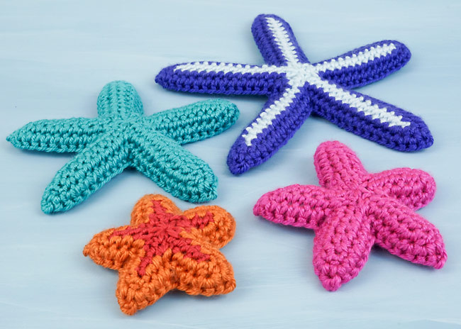 (image for) Starfish Collection: FOUR crochet patterns - Click Image to Close