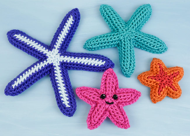 Starfish Collection: FOUR crochet patterns - Click Image to Close