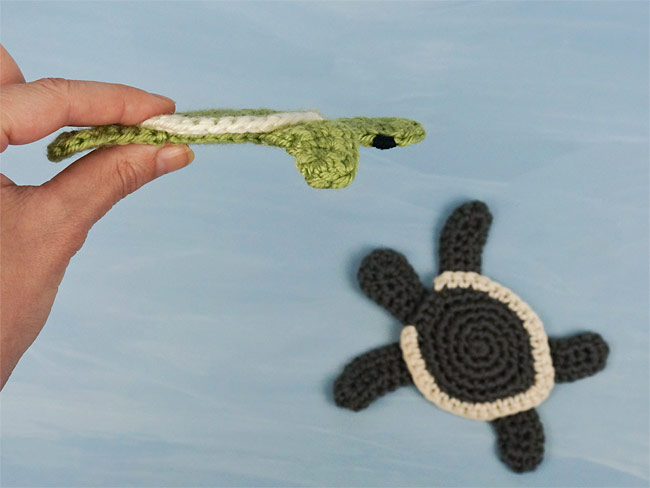 Baby Sea Turtle Applique crochet pattern - Click Image to Close