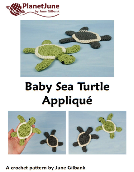 (image for) Baby Sea Turtle Applique crochet pattern - Click Image to Close