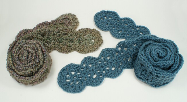 (image for) Scalloped Scarf DONATIONWARE crochet pattern - Click Image to Close