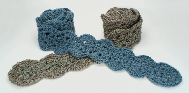 Scalloped Scarf DONATIONWARE crochet pattern - Click Image to Close