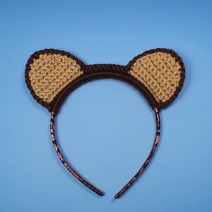 Animal Ears crochet pattern (for hairbands and hats) - Click Image to Close