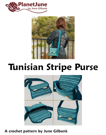 Tunisian Stripe Purse crochet pattern - Click Image to Close