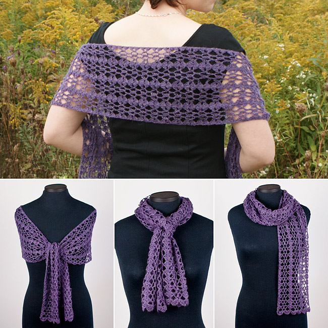 Gossamer Lace Wrap crochet pattern - Click Image to Close