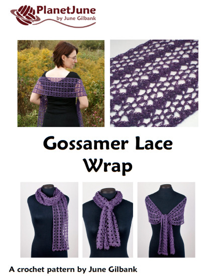 Gossamer Lace Wrap crochet pattern - Click Image to Close