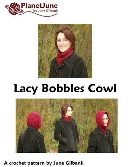 Lacy Bobbles Cowl crochet pattern - Click Image to Close