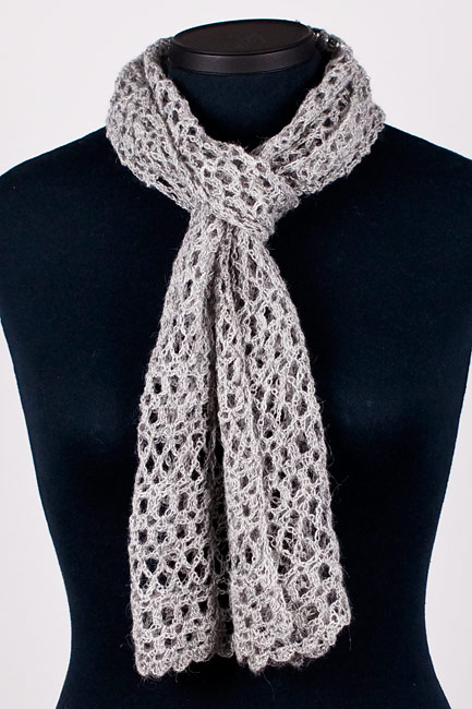 (image for) Banded Lace Wrap crochet pattern - Click Image to Close