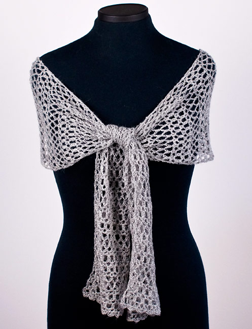 Banded Lace Wrap crochet pattern - Click Image to Close