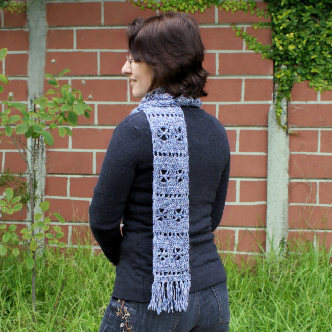 (image for) Frosty Windows Scarf DONATIONWARE crochet pattern - Click Image to Close