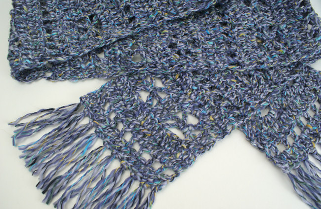 (image for) Frosty Windows Scarf DONATIONWARE crochet pattern - Click Image to Close