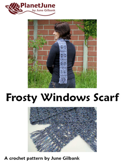 Frosty Windows Scarf DONATIONWARE crochet pattern - Click Image to Close