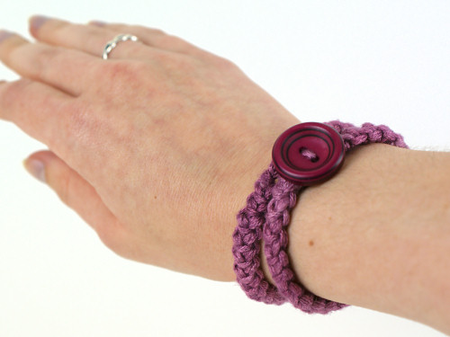 Crochet Braid Bracelet DONATIONWARE crochet pattern - Click Image to Close
