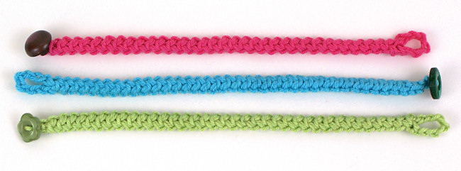 (image for) Crochet Braid Bracelet DONATIONWARE crochet pattern - Click Image to Close