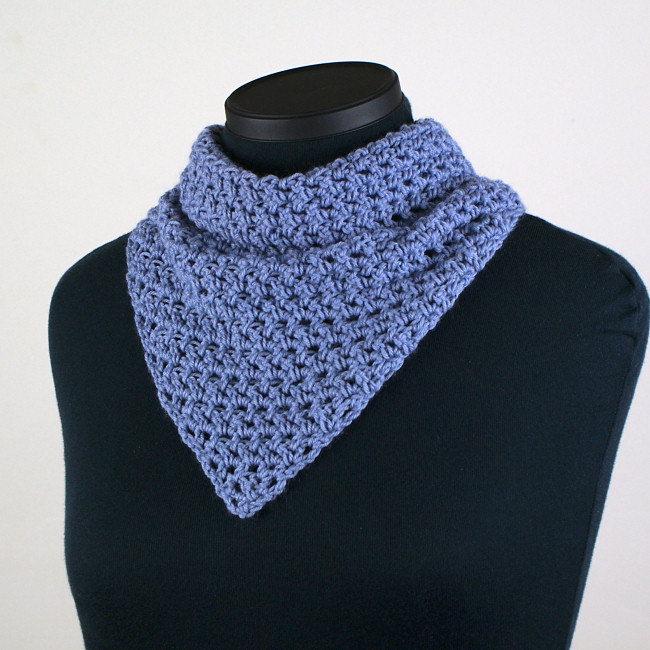 (image for) Cozy Mesh Triangular Shawl crochet pattern - Click Image to Close