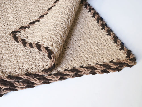 (image for) Twist-Trim Baby Blanket crochet pattern - Click Image to Close