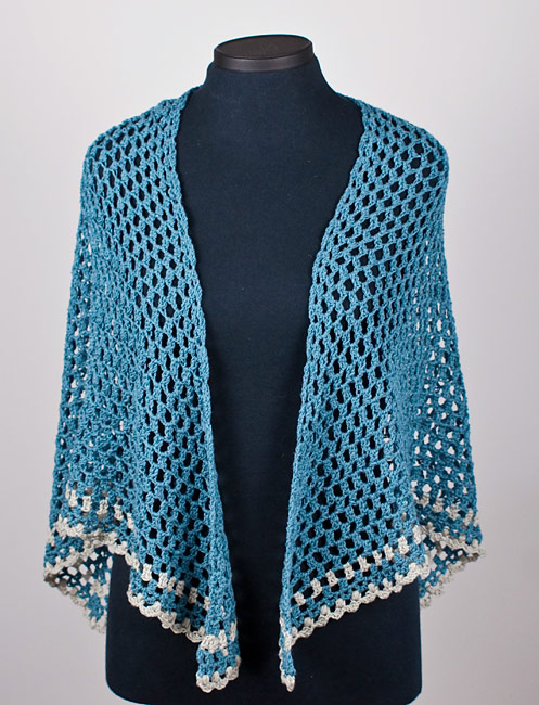 (image for) Half-Hexagon Shawl crochet pattern - Click Image to Close