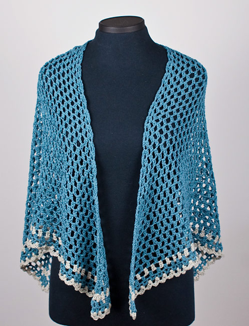 Half-Hexagon Shawl crochet pattern - Click Image to Close