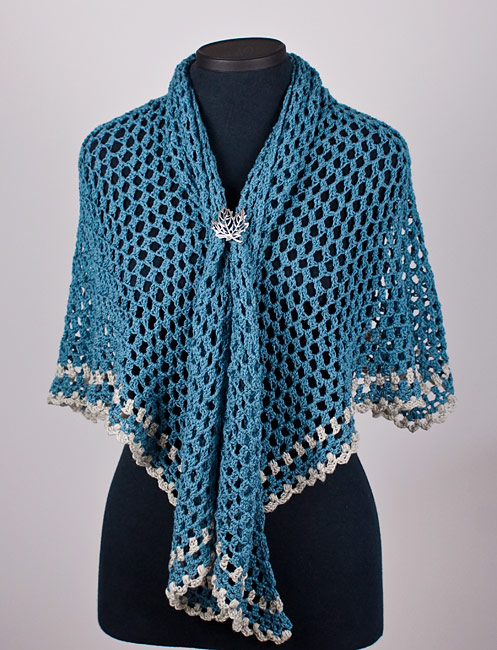 (image for) Half-Hexagon Shawl crochet pattern - Click Image to Close