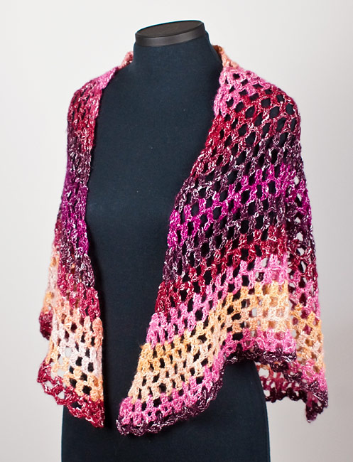 Half-Hexagon Shawl crochet pattern - Click Image to Close