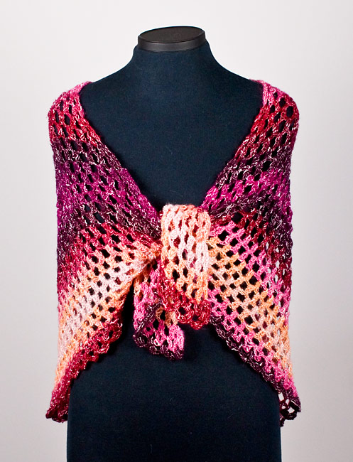 Half-Hexagon Shawl crochet pattern - Click Image to Close