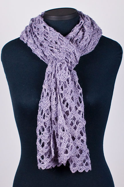 (image for) Diamond Lace Wrap crochet pattern - Click Image to Close