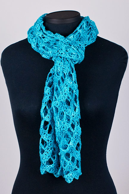 (image for) Diamond Lace Wrap crochet pattern - Click Image to Close