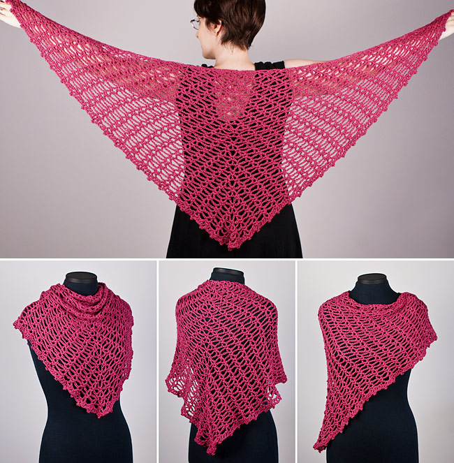 (image for) Sweetheart Lace Shawl crochet pattern - Click Image to Close