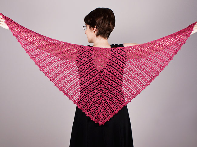 (image for) Sweetheart Lace Shawl crochet pattern - Click Image to Close