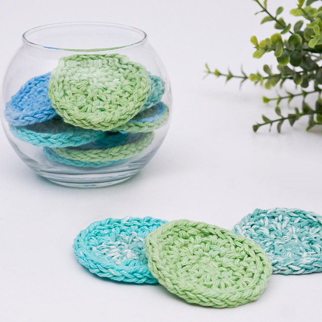 Eco-Friendly Cosmetic Rounds DONATIONWARE crochet pattern - Click Image to Close