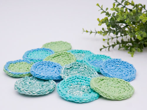 Eco-Friendly Cosmetic Rounds DONATIONWARE crochet pattern - Click Image to Close