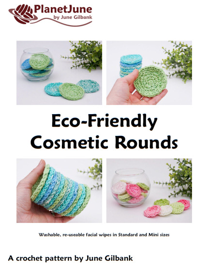Eco-Friendly Cosmetic Rounds DONATIONWARE crochet pattern - Click Image to Close