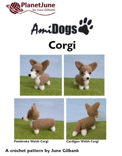(image for) AmiDogs Corgi amigurumi crochet pattern - Click Image to Close