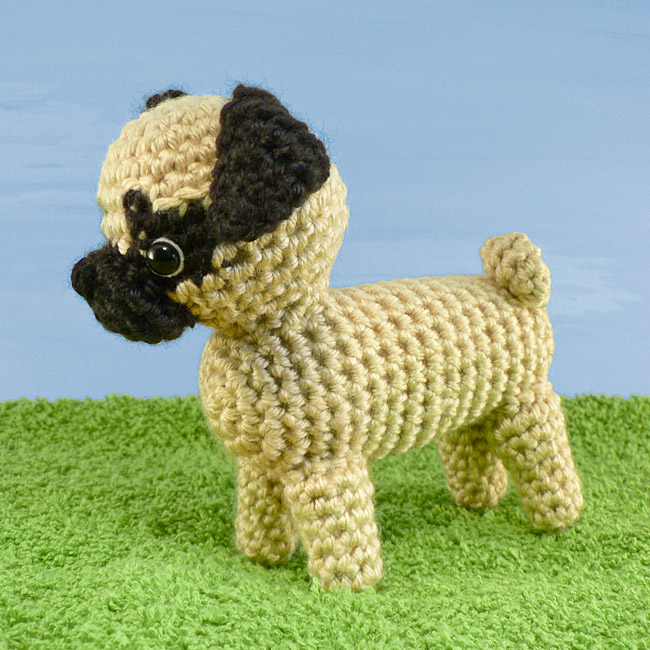 (image for) AmiDogs Pug amigurumi crochet pattern - Click Image to Close