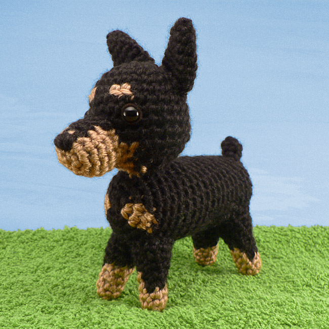 (image for) AmiDogs Miniature Pinscher amigurumi crochet pattern - Click Image to Close