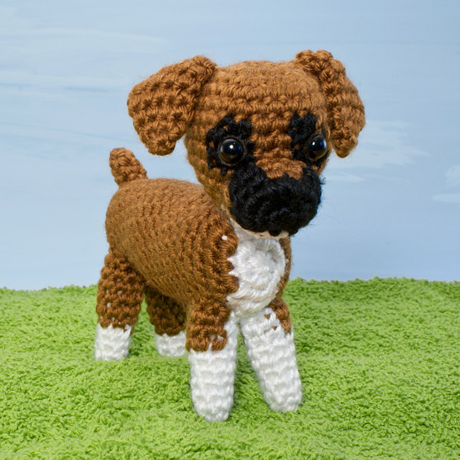 (image for) AmiDogs Boxer amigurumi crochet pattern - Click Image to Close